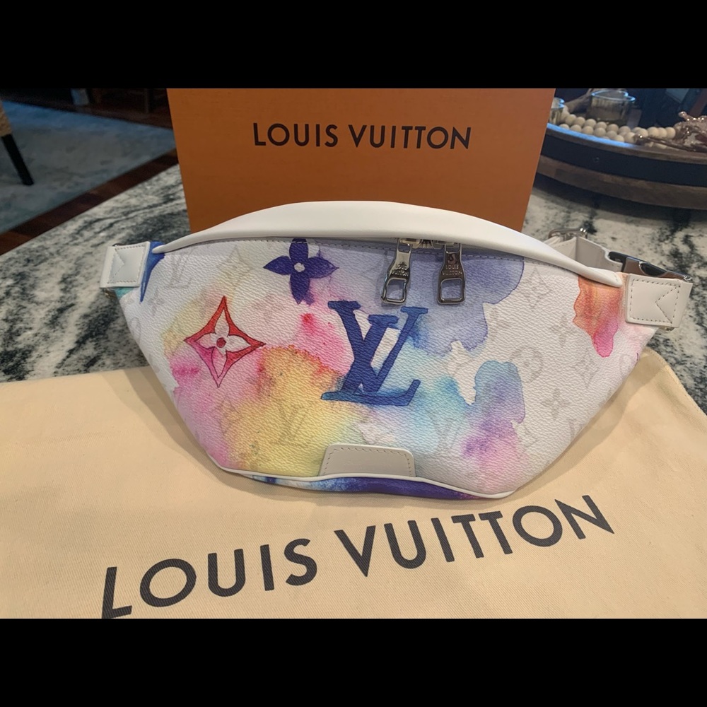 Authentic Louis Vuitton water color bumbag never used . Box, dustbag, receipt